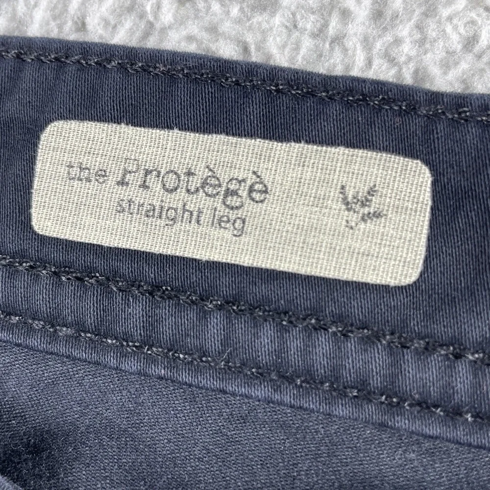 AG Adriano Goldschmie Jean Pant Mens 33x34 Black the Protege Straight Leg Stretc